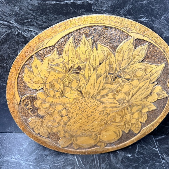 FLEMISH ART CO Wooden Fruit Plaque #855 - Picture 4 of 10